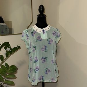 I Heart Ronson sheer blouse